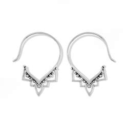 Boma New Earrings Bohemian Pull Through Hoops